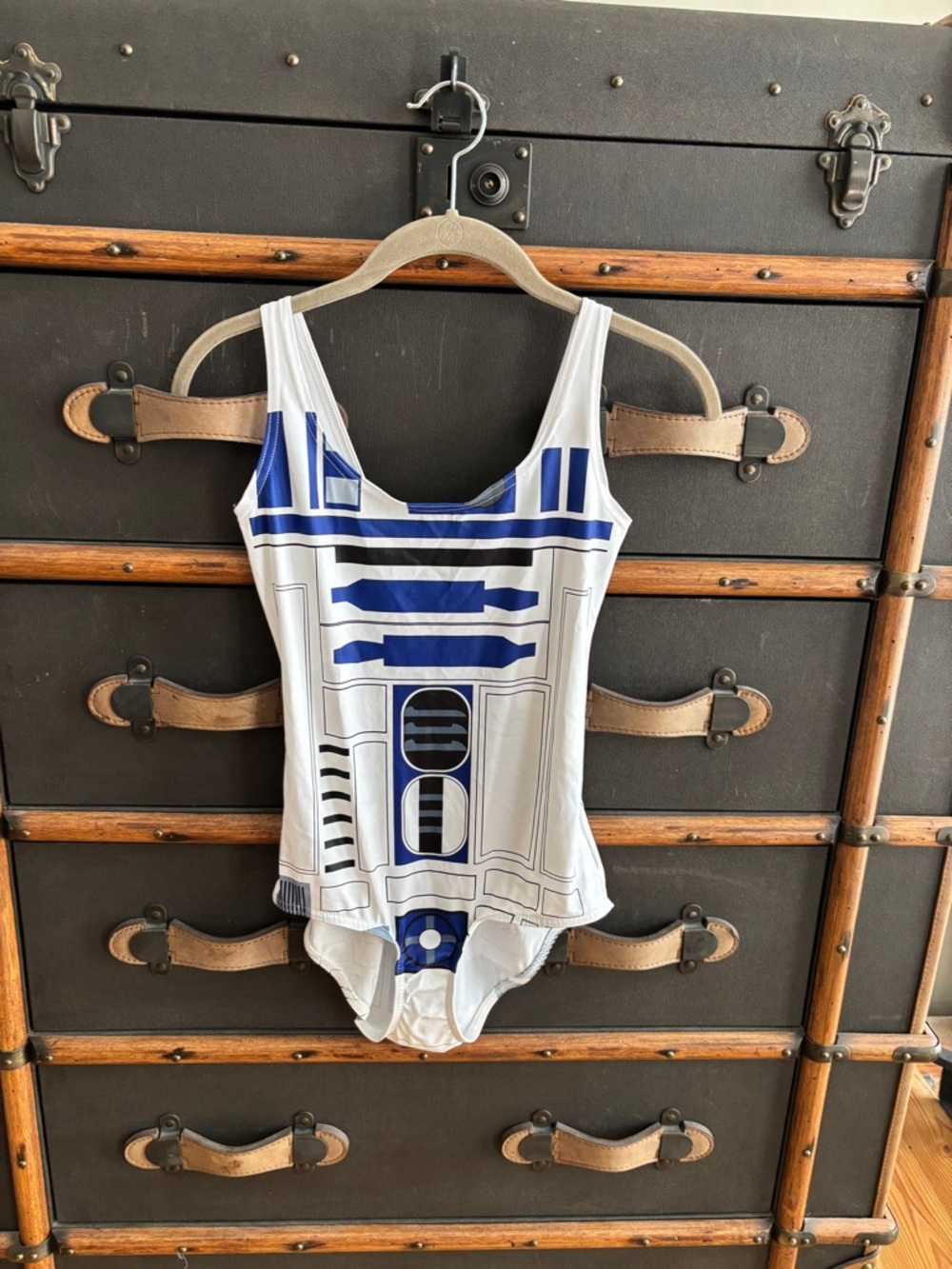 Blackmilk White & Blue R2-D2 Inspired Girls One-Piece